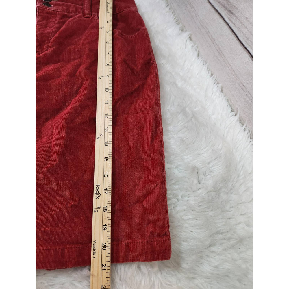 Sonoma Women's‎ Red Cotton Solid Five Pockets Jeans Pencil Skirts Size 4 - Picture 5 of 5
